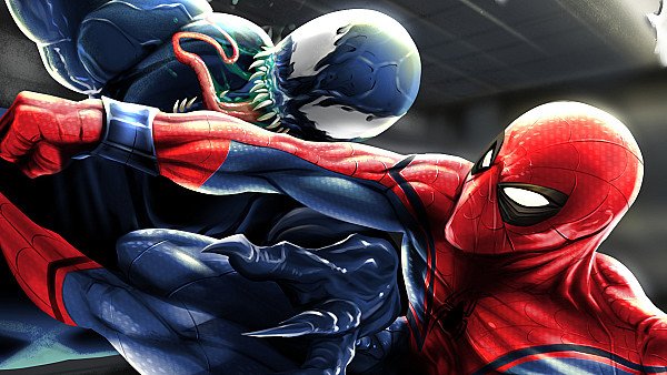 Spiderman And Venom Art - hdwallpaper4k