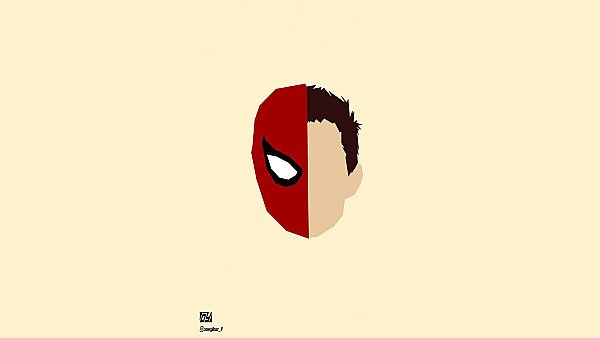 Spiderman Face Minimalism - hdwallpaper4k