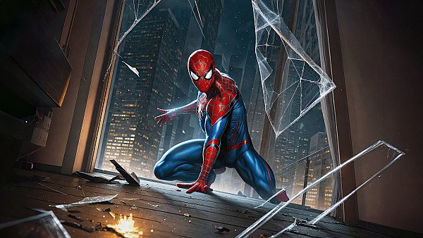 Spiderman Facing Danger With Courage - hdwallpaper4k