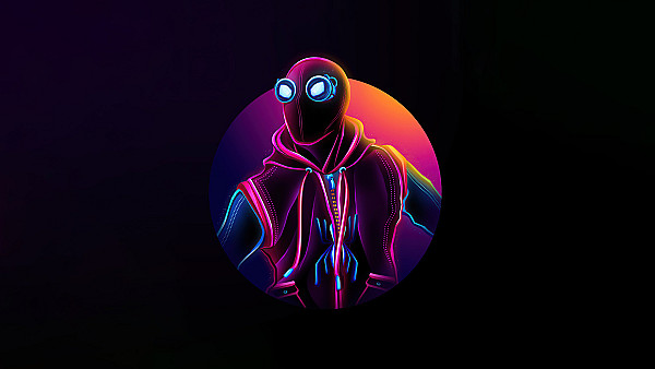 Spiderman Homemade Suit Neon 5k - hdwallpaper4k