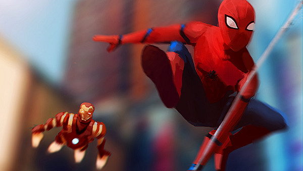 Spiderman Iron Man - hdwallpaper4k