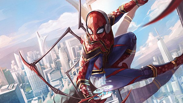 Spiderman Iron Suit Art 5k - hdwallpaper4k