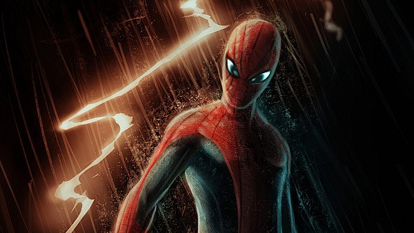 Spiderman Lightening - hdwallpaper4k