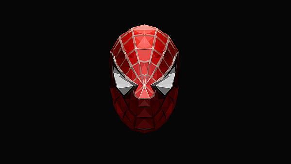 Spiderman Low Poly 4k - hdwallpaper4k