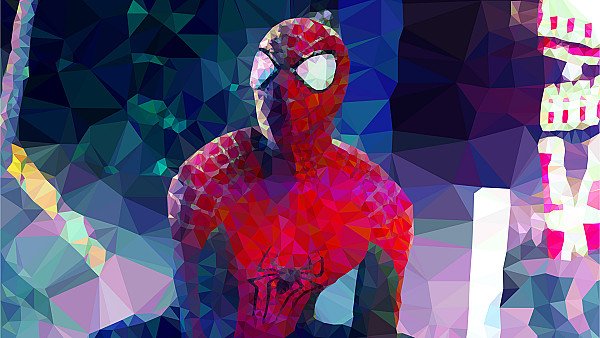 Spiderman Low Poly Arts - hdwallpaper4k