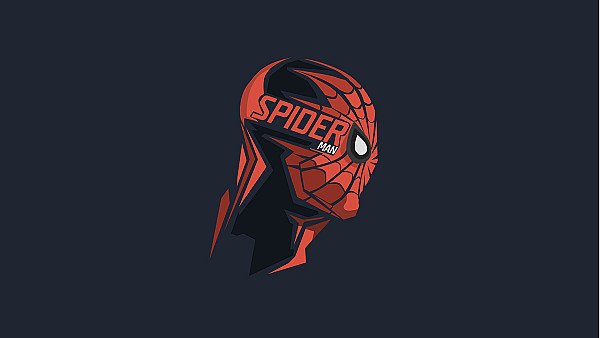 Spiderman Mask Minimalism 8k - hdwallpaper4k