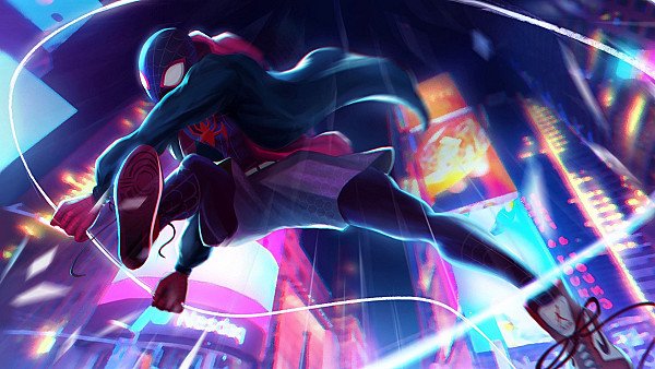 Spiderman Miles Morales Jumping - hdwallpaper4k