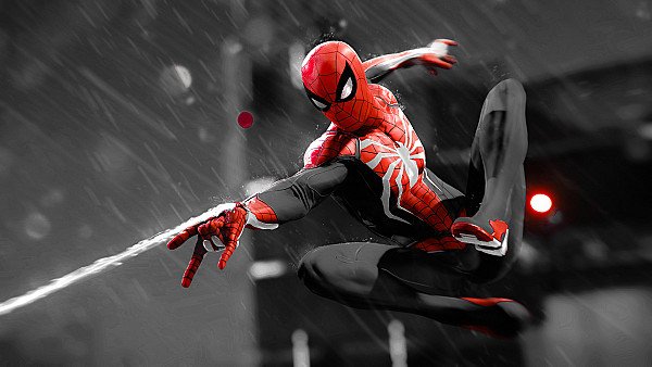 Spiderman Monochrome - hdwallpaper4k