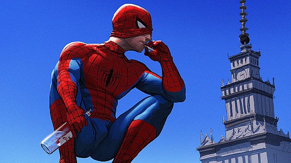 Spiderman Smoking Cigarette - hdwallpaper4k