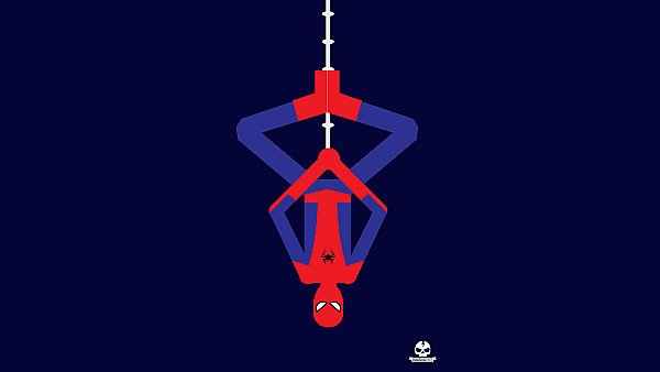 Spiderman Upside Down Minimalism 4k - hdwallpaper4k