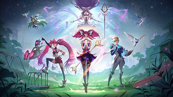 Star Guardian Ezreal Lux Janna Lulu Ezreal Wild Rift League Of Legends 4k - hdwallpaper4k