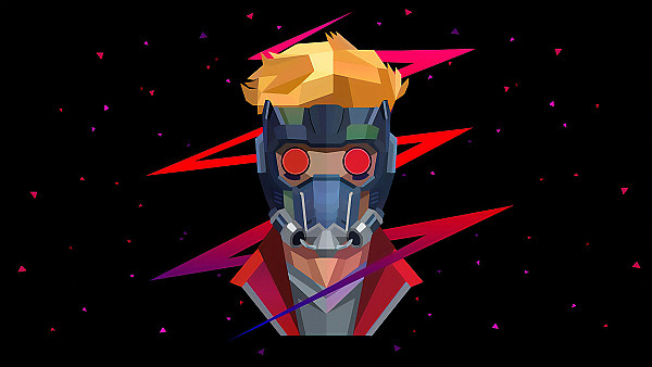 Star Lord Low Poly - hdwallpaper4k