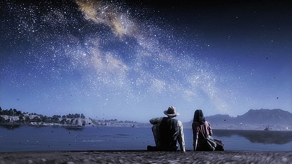 Stargazing Lovers Red Dead Redemption 2 - hdwallpaper4k