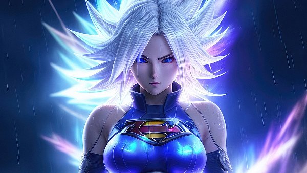 Supergirl Anime Cyberpunk 4k - hdwallpaper4k