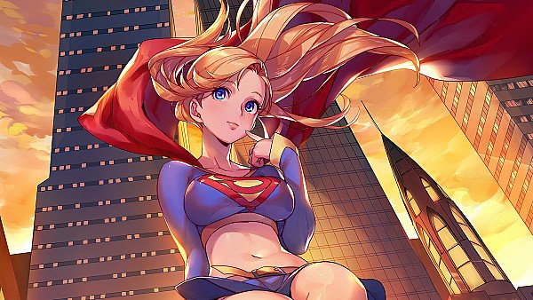 Supergirl Anime - hdwallpaper4k