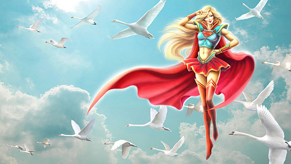 Supergirl Dreamy Comic Art 5k - hdwallpaper4k