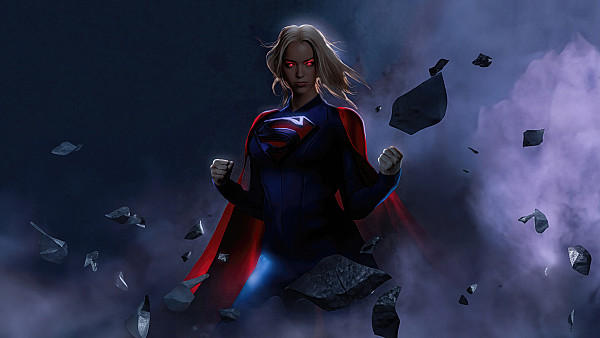 Supergirl In Action - hdwallpaper4k