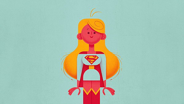 Supergirl Minimal Abstract 4k - hdwallpaper4k