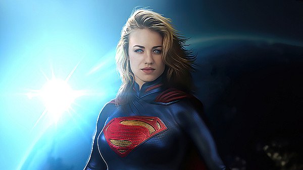 Supergirl Space 4k - hdwallpaper4k