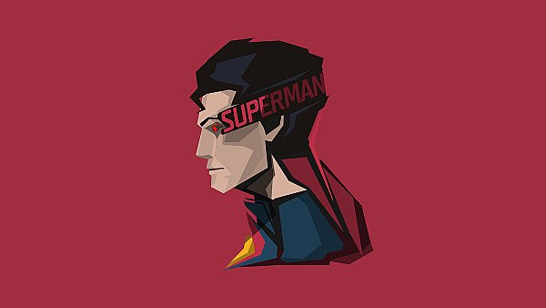 Superman Minimal 8k - hdwallpaper4k