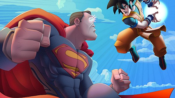 Superman Vs Gokuh - hdwallpaper4k