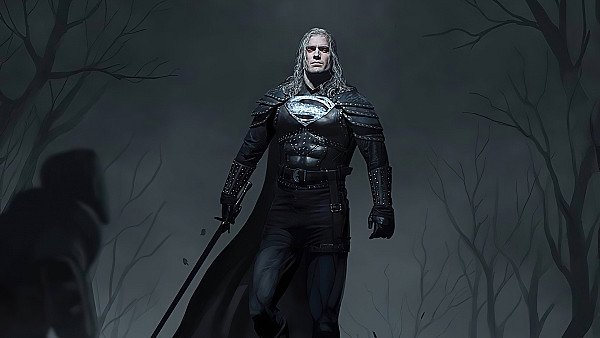 Superman X Witcher 4k - hdwallpaper4k