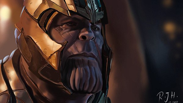 Thanos Art 4k wallpaper