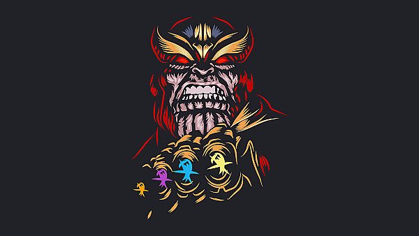 Thanos Dark Minimal 4k - hdwallpaper4k