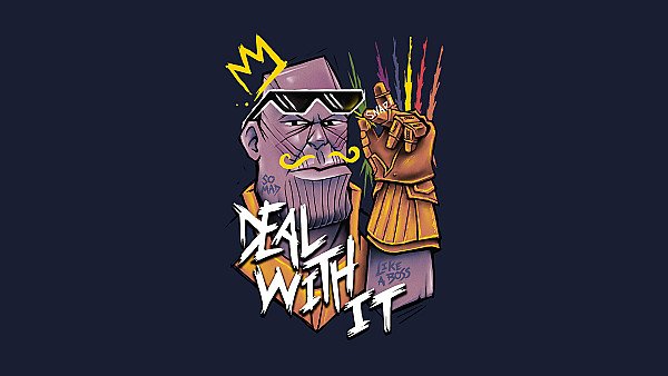 Thanos Deal With It - hdwallpaper4k