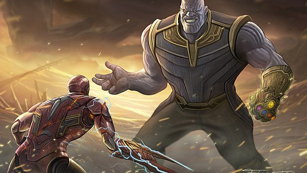 Thanos Vs Iron Man Avengers Endgame - hdwallpaper4k