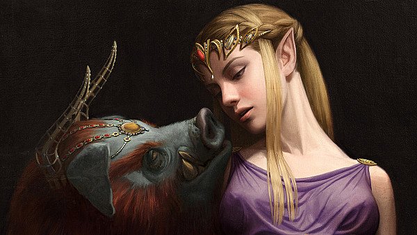 The Beast And The Princess - hdwallpaper4k