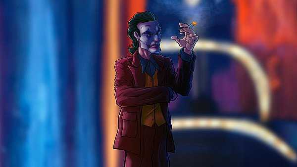 The Joker Sinister Cigarette Break - hdwallpaper4k