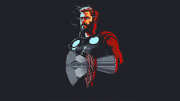 Thor 5k Minimalism - hdwallpaper4k