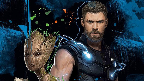 Thor And Groot 4k - hdwallpaper4k