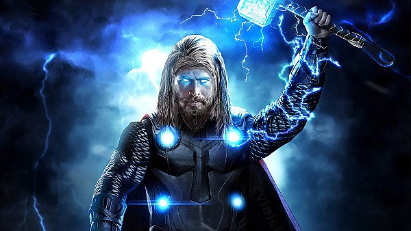 Thor Avengers Endgame Full Power - hdwallpaper4k