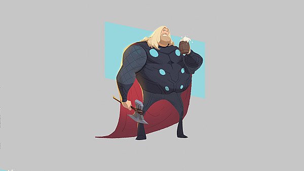 Thor Eating Ice Cream - hdwallpaper4k