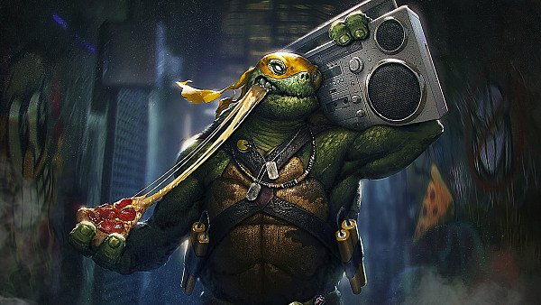 TMNT Mikey 4k wallpaper