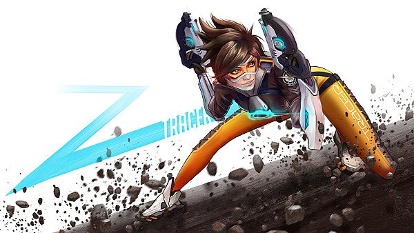 Tracer Overwatch Digital Art 4k - hdwallpaper4k