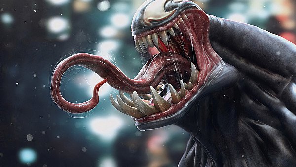 Venom 3d Art Tongue Art 4k - hdwallpaper4k