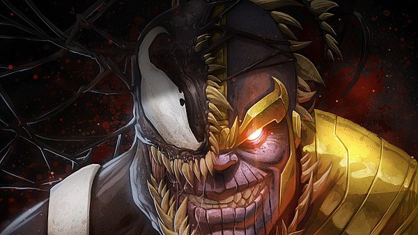 Venom And Thanos Crossover - hdwallpaper4k