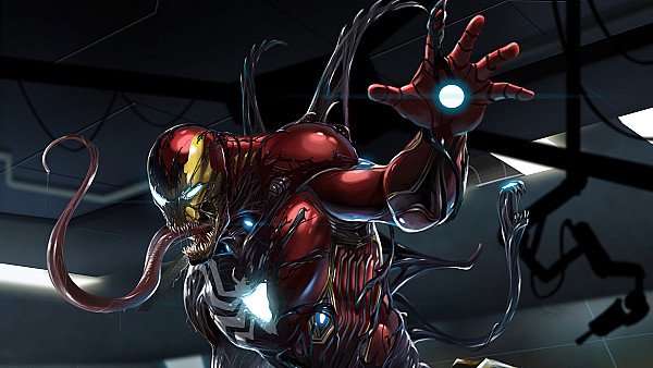 Venom Invasion Of Ironman Base 4k - hdwallpaper4k