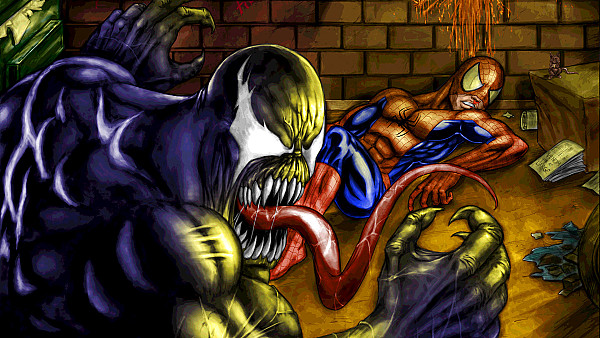 Venom Versus SpiderMan - hdwallpaper4k