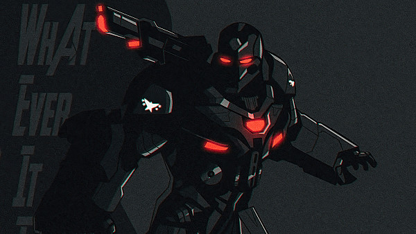 War Machine Avengers Endgame Minimal - hdwallpaper4k