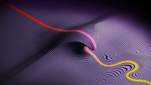 Wavy Lines Abstract - hdwallpaper4k