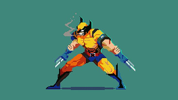 Wolverine 8 Bit Pixel Art - hdwallpaper4k