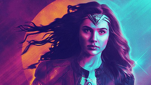 Wonder Woman 1984 Retrowave - hdwallpaper4k