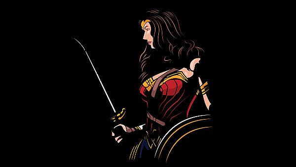 Wonder Woman 4k Minimalism - hdwallpaper4k