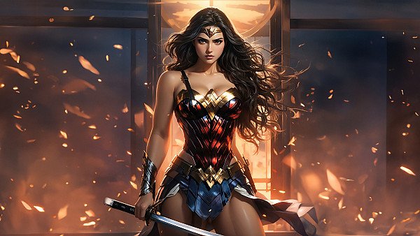 Wonder Woman Amazonian Defender - hdwallpaper4k