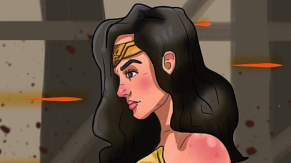 Wonder Woman Cartoonic Art - hdwallpaper4k