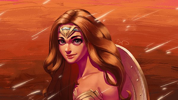 Wonder Woman Cute Art - hdwallpaper4k